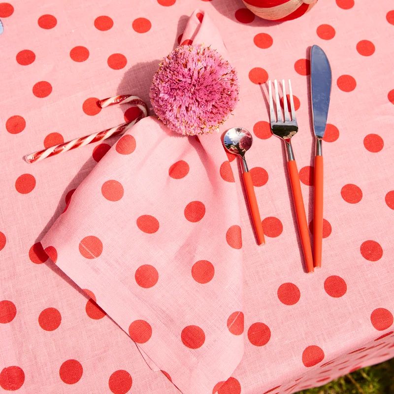 Polkadot Pink Napkins Set of 4