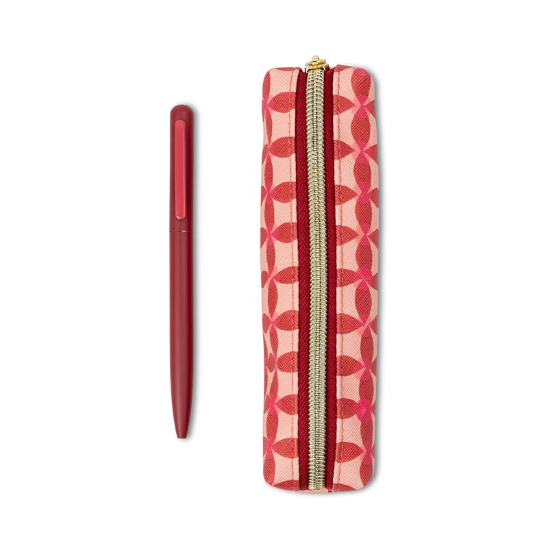 Pen & Pouch Set Pinwheel Pink