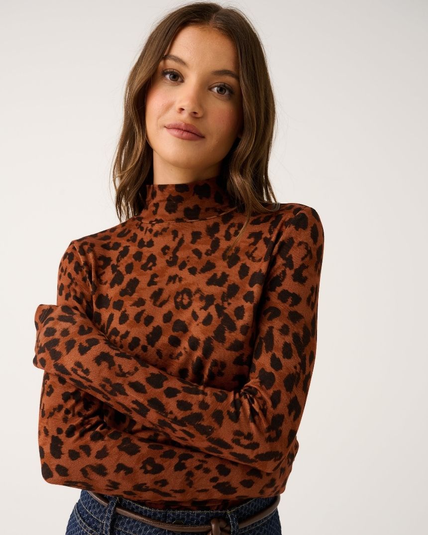Saffiya Skivvy Fudge Leopard
