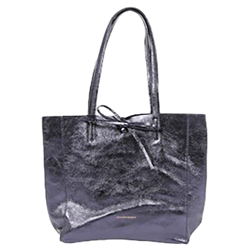 Large Tote Metallic Marine