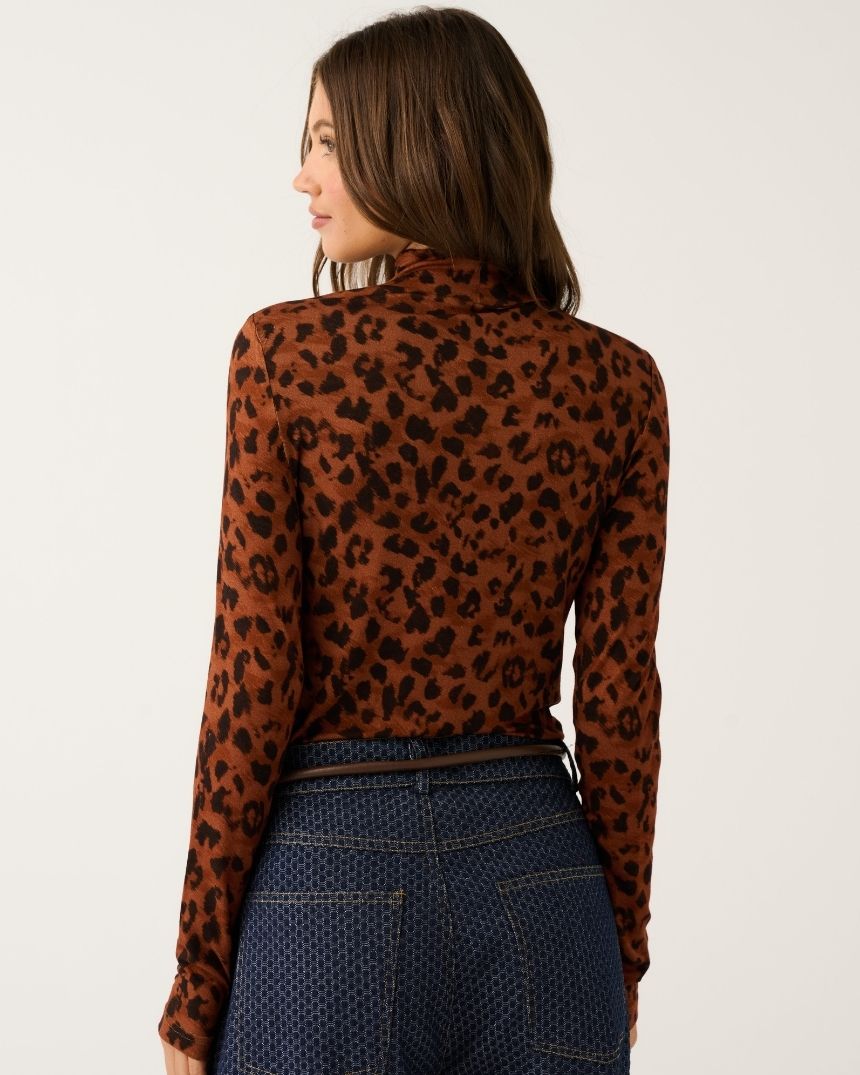 Saffiya Skivvy Fudge Leopard
