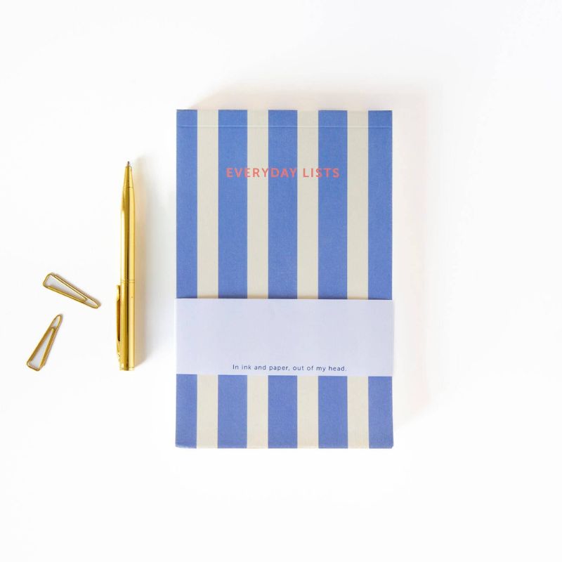 Notepad Blue Stripes