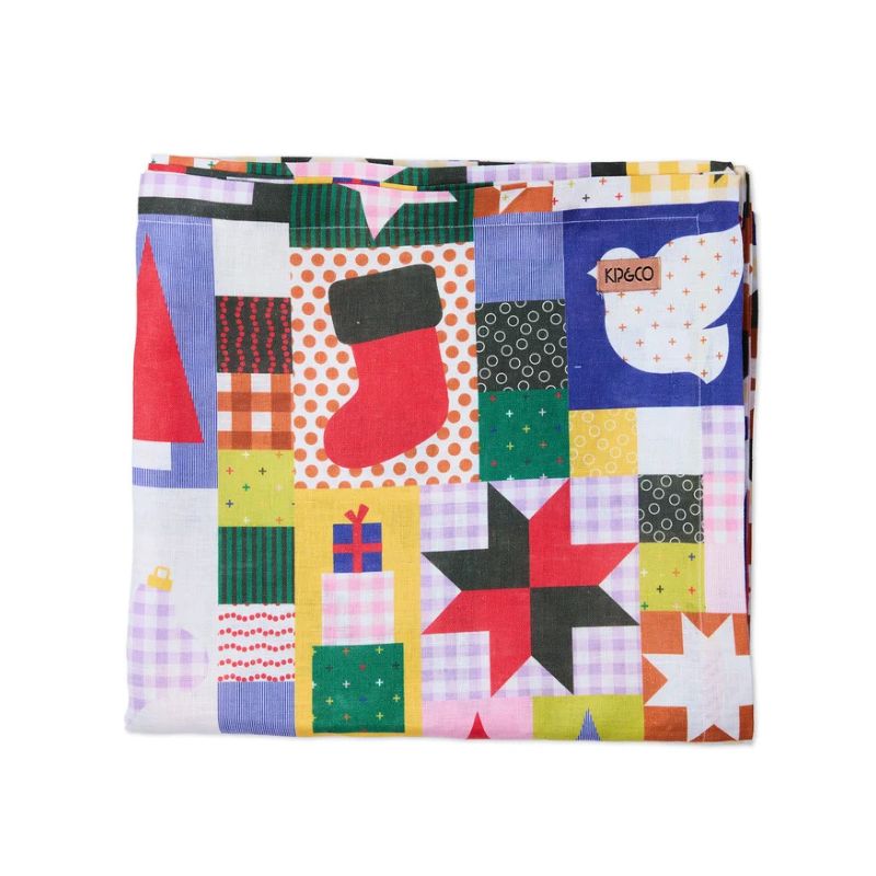 Christmas Patchwork Tablecloth Large 180x350cm