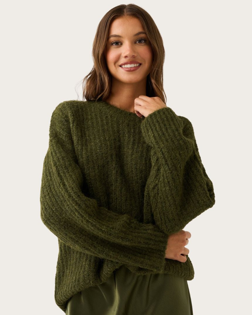 Lorenza Knit Khaki