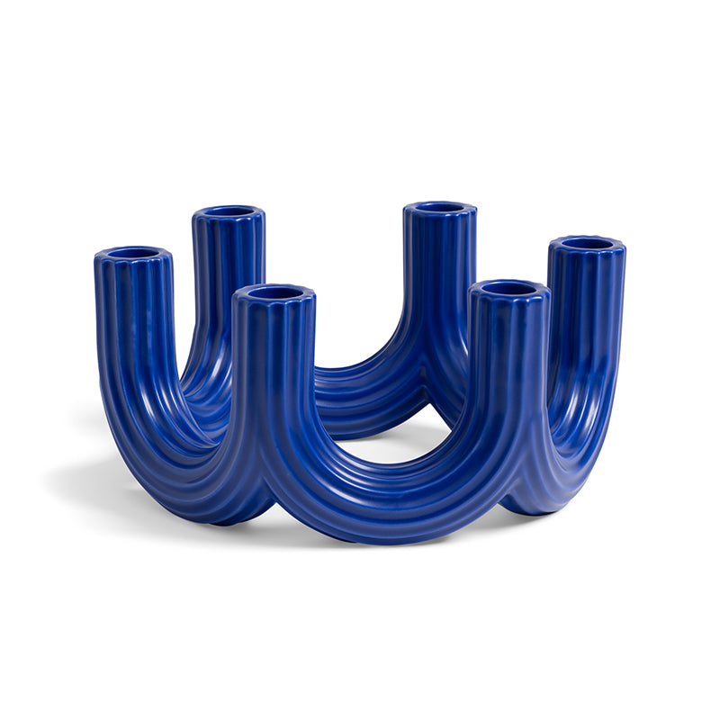 Churros Candle Holder Blue