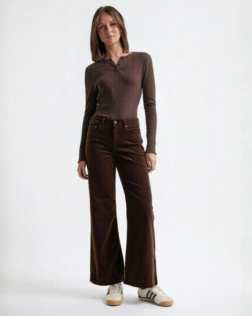 Freya Velvet Jean Chocolate