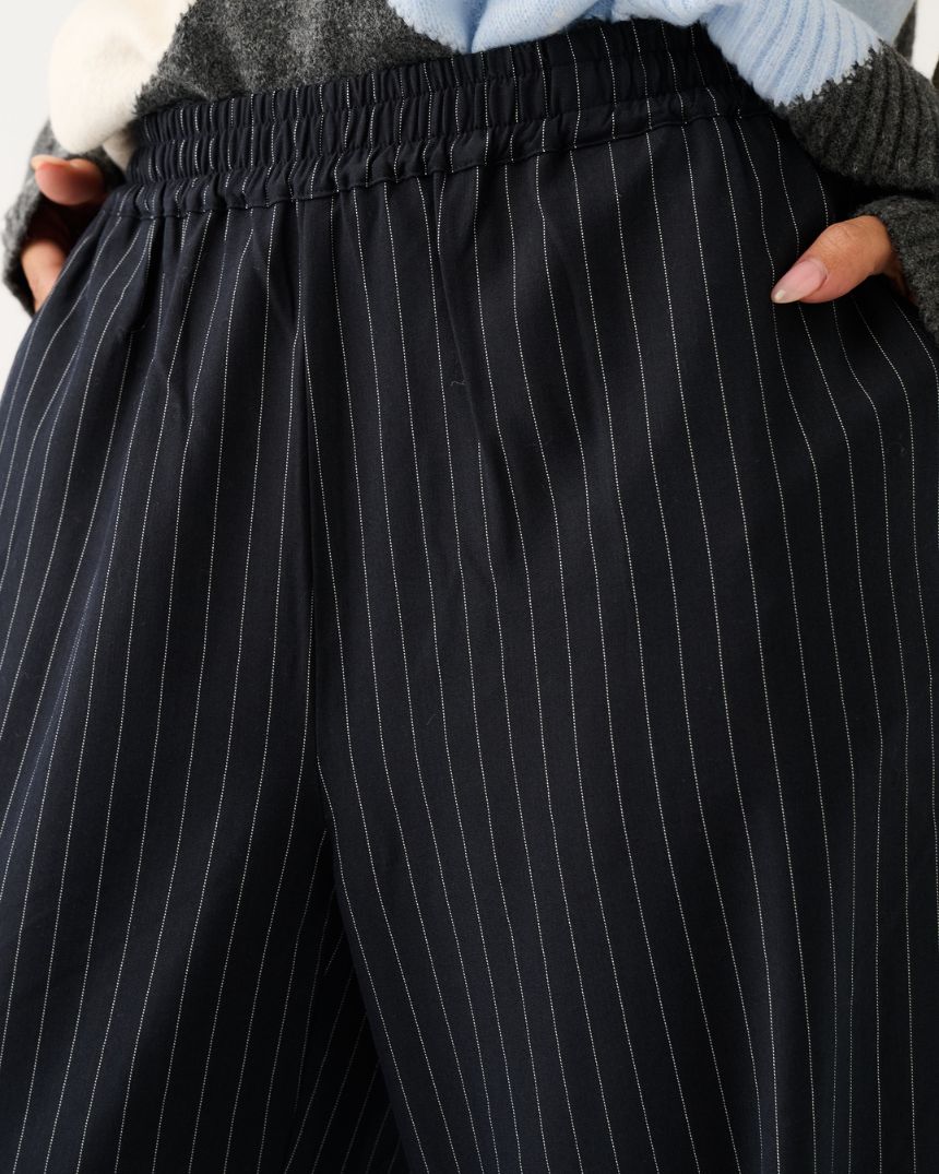 Jett Pant Charcoal Pinstripe