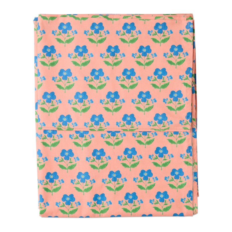 Anna Spiro Indian Summer Rose Cotton Flat Sheet