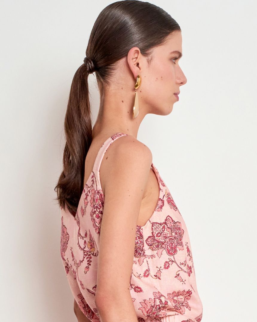 Tidal Top Peony Paisley