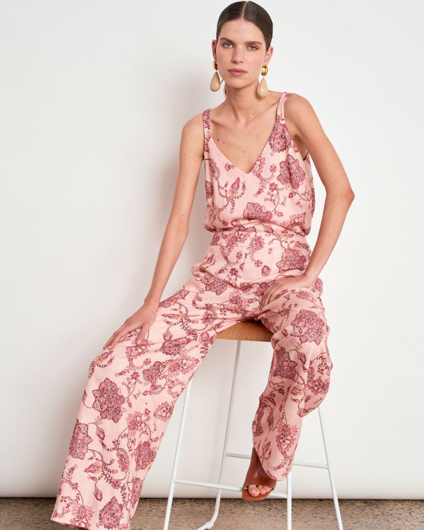 Tidal Top Peony Paisley