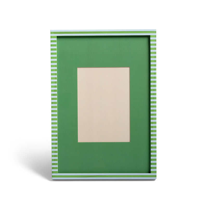 Photo Frame Patch Large Stripe Green/Blue