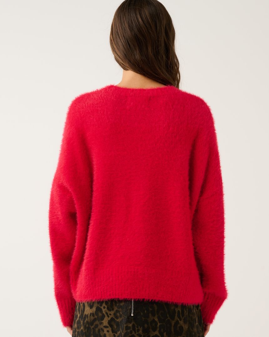Ayla Knit Sweater Scarlet