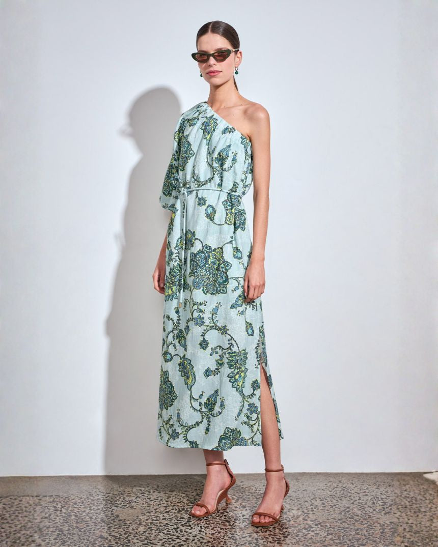 Silhouette Dress Fern Paisley