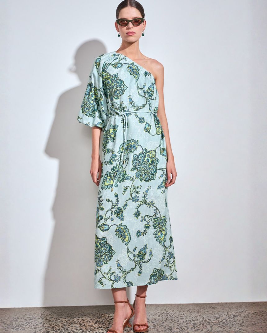 Silhouette Dress Fern Paisley