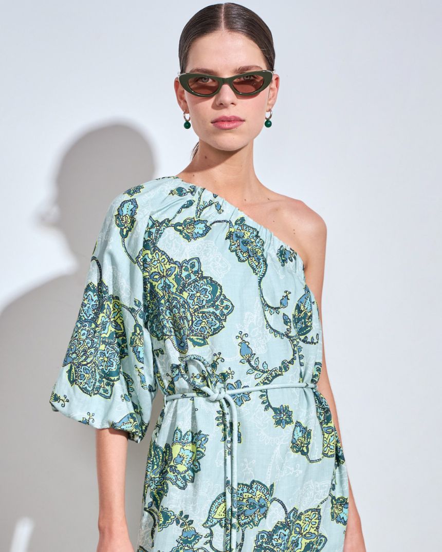 Silhouette Dress Fern Paisley
