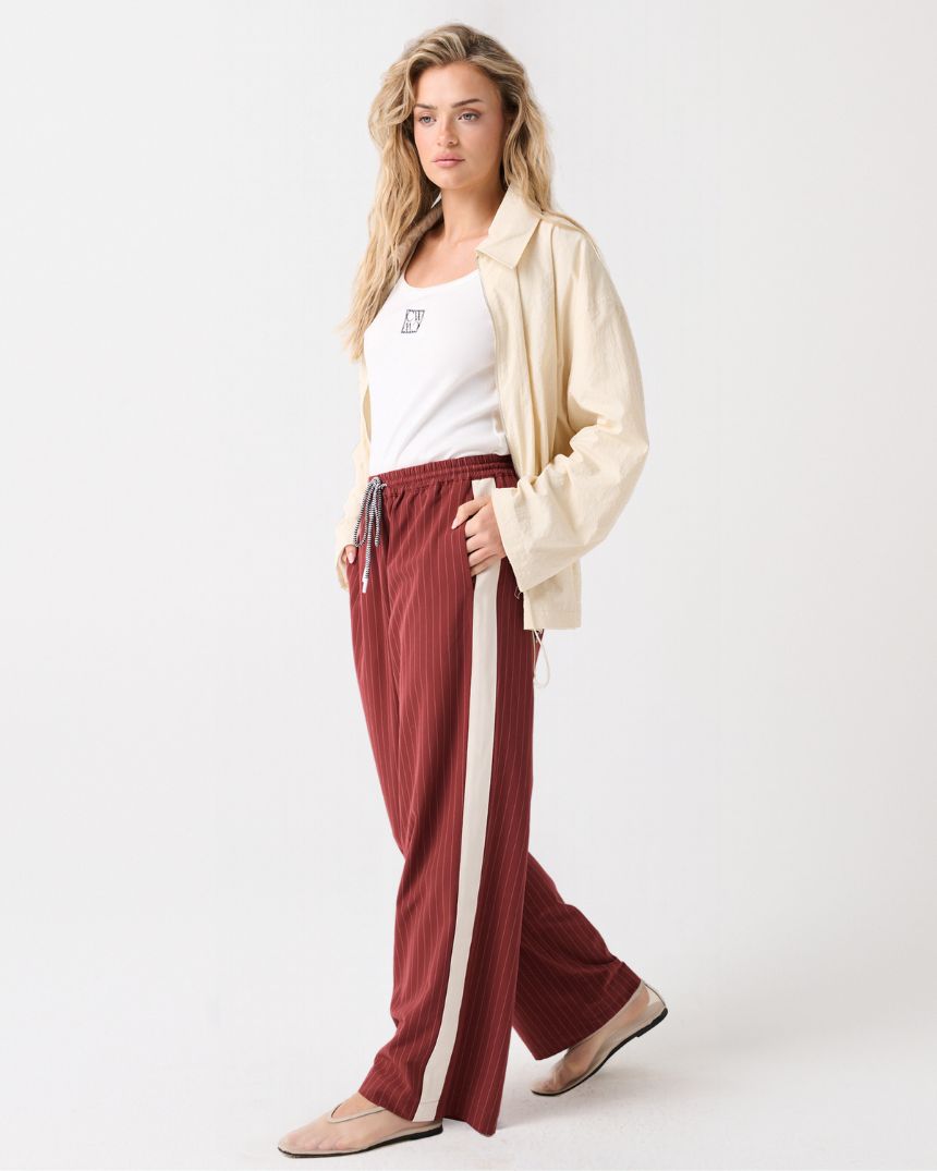 Aimee Pant Raspberry Pinstripe