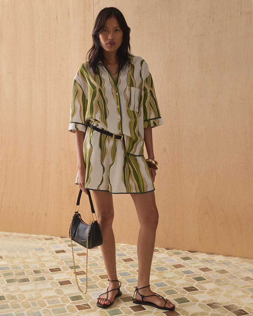 Ayanna Shirt Zea Print