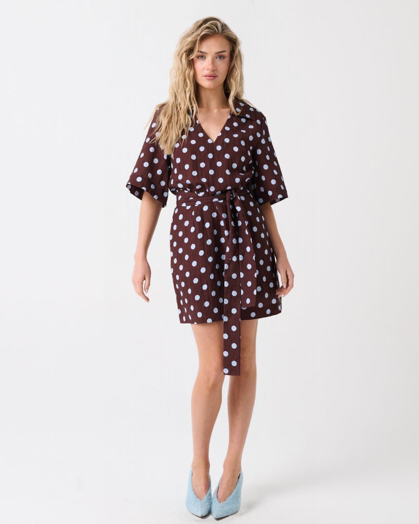 Korey Mini Dress Brunette Spot