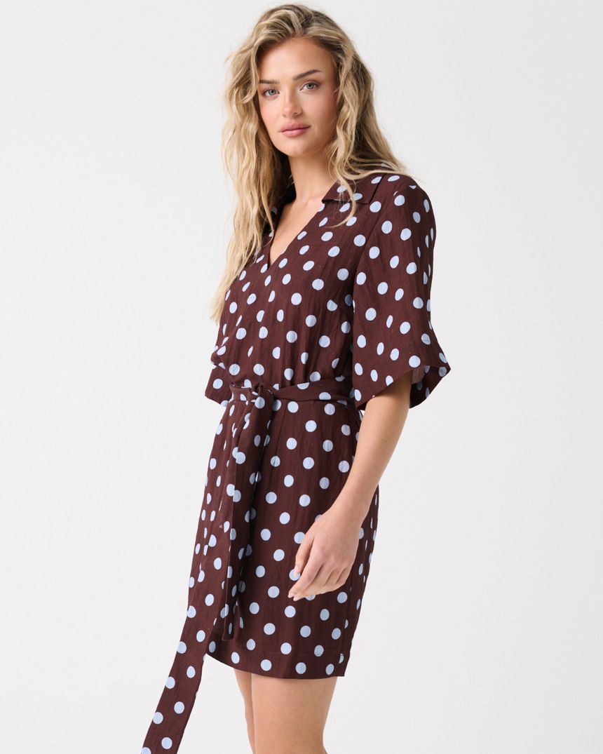 Korey Mini Dress Brunette Spot