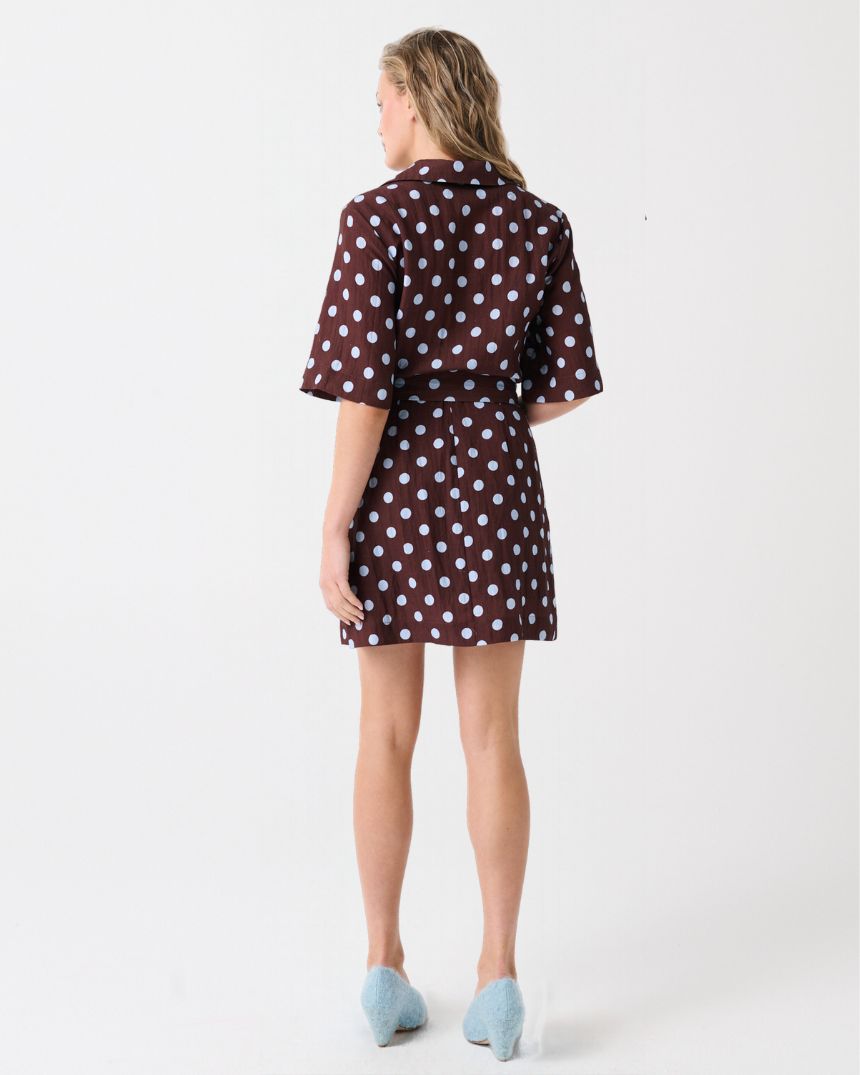 Korey Mini Dress Brunette Spot