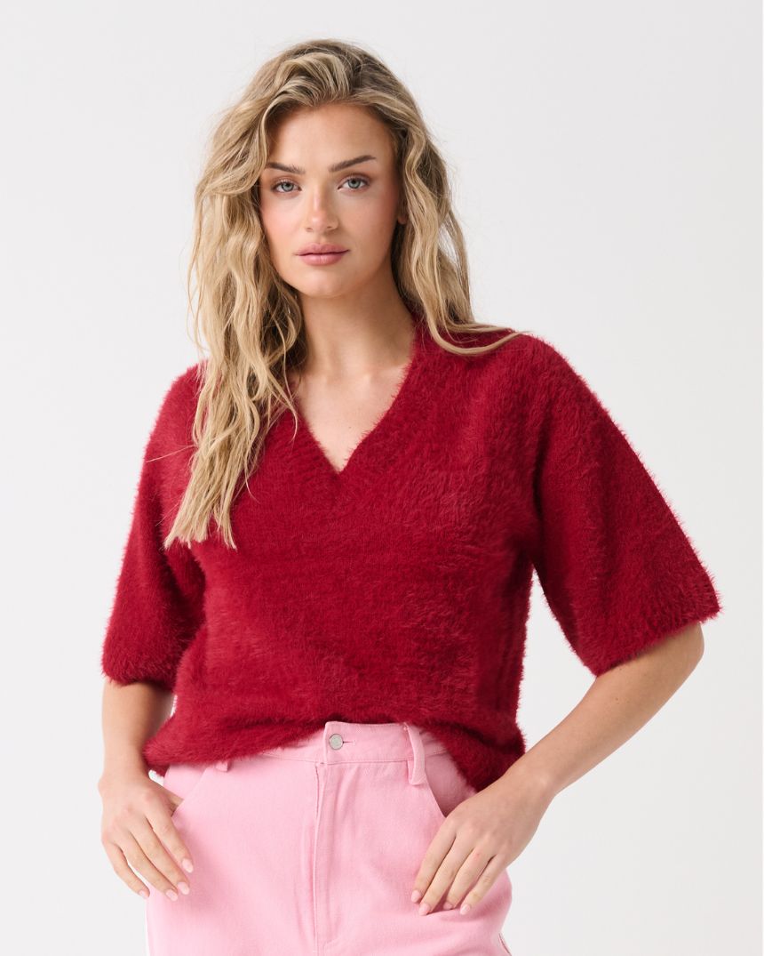 Mia Knit Raspberry