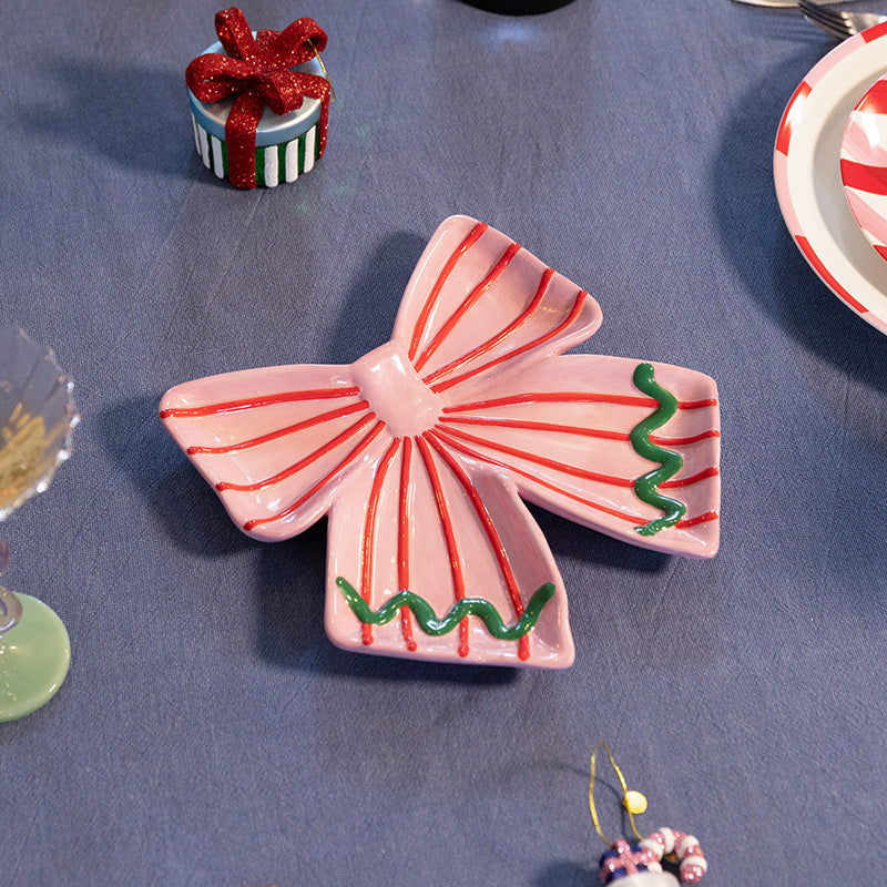 Ribbon Plate Pink