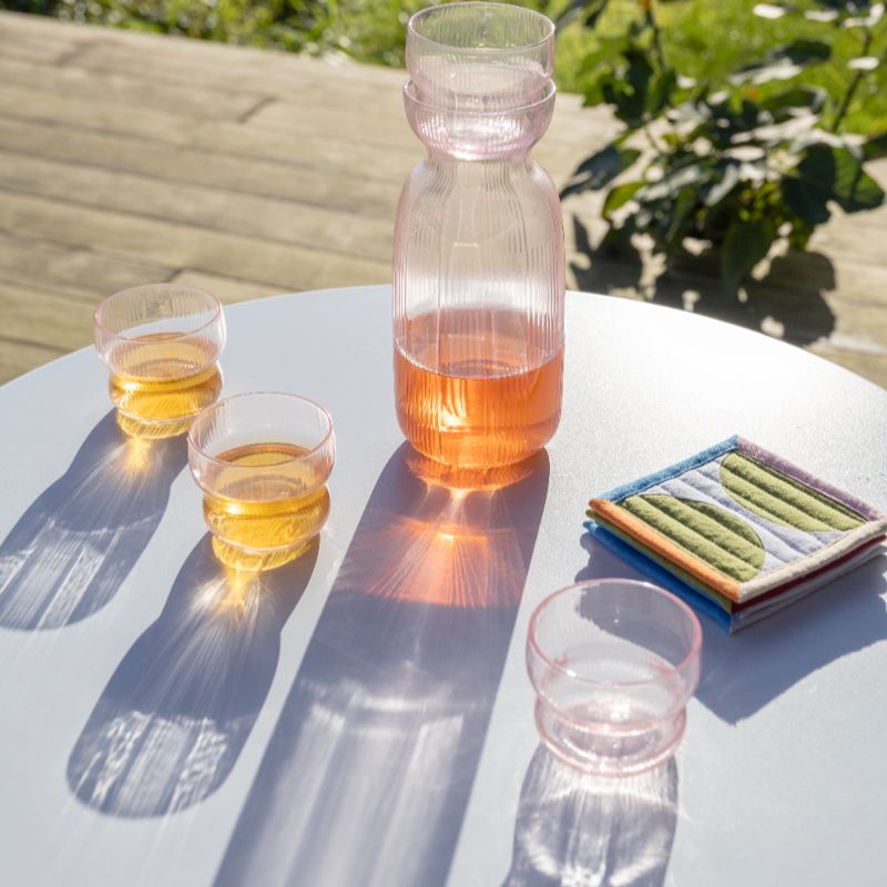 Circus Glasses Pink Set of 4