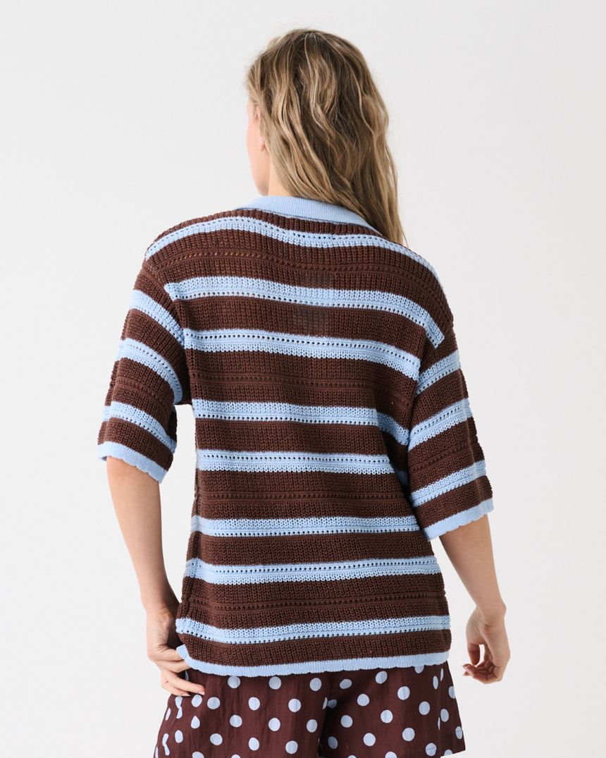 Odin Knit Chocolate Stripe