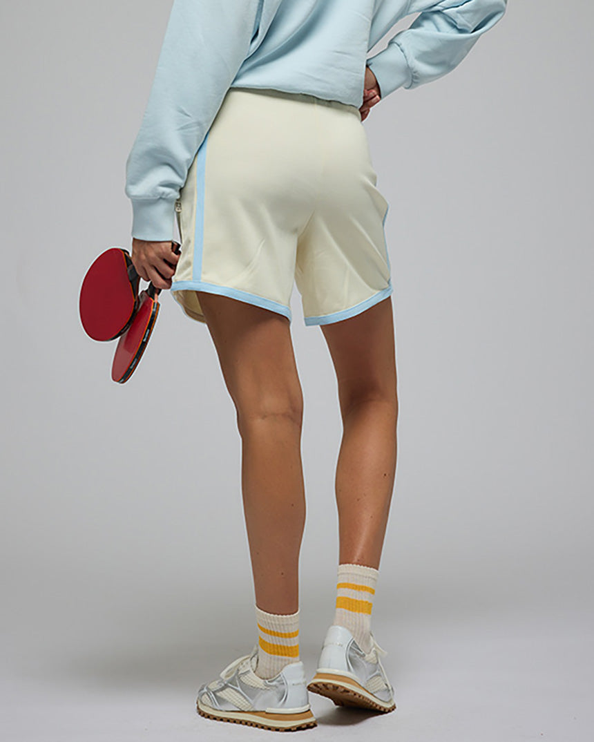 Poppy Track Short Lemon Cream