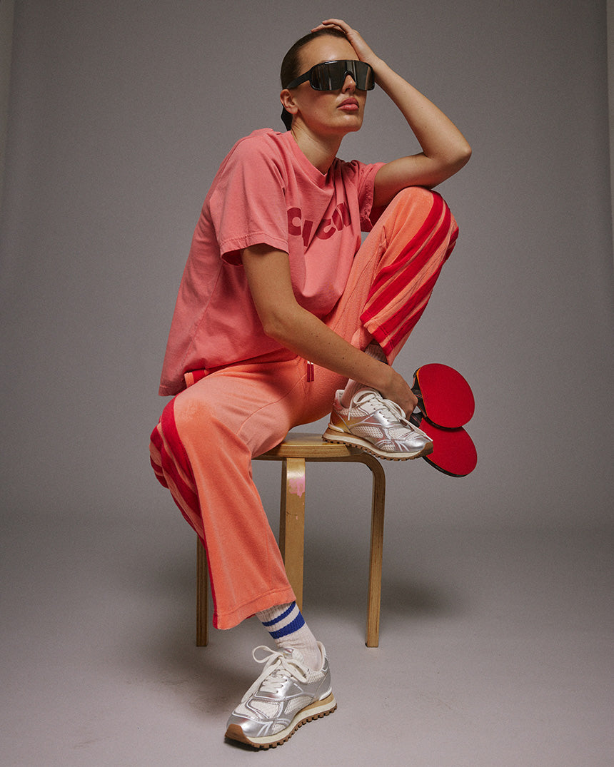 Corfu Terry Pant Bougainvillea Pink