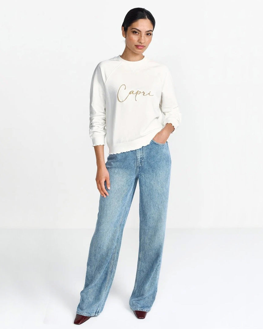 Capri Sweater Pearl White
