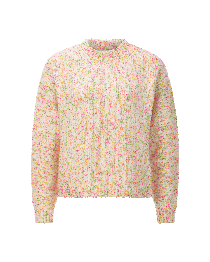 Crew Neck Knit Fluro Fleck