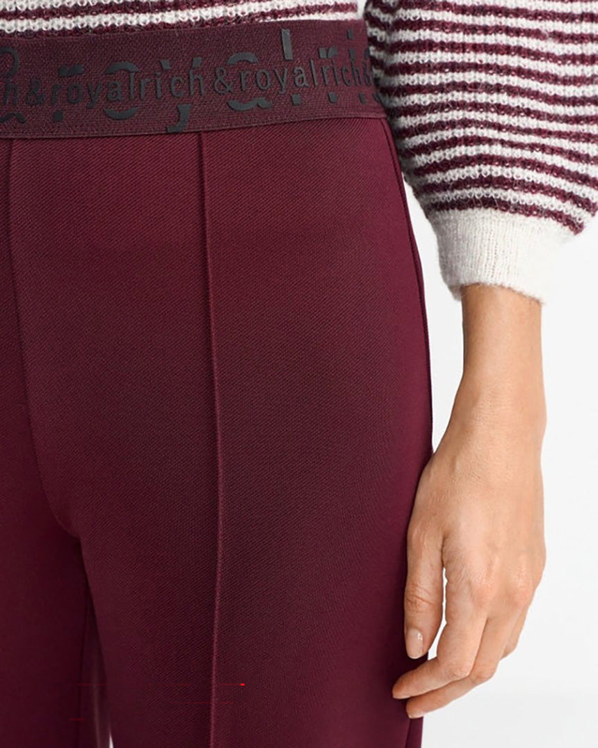 Wide Pants with Tape Ruby