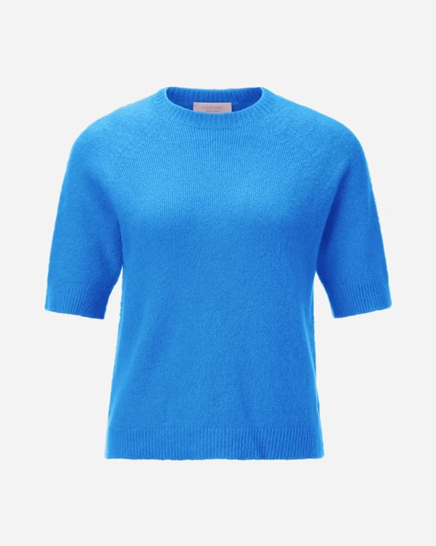Seamless Crew Short Sleeve Blue Belle