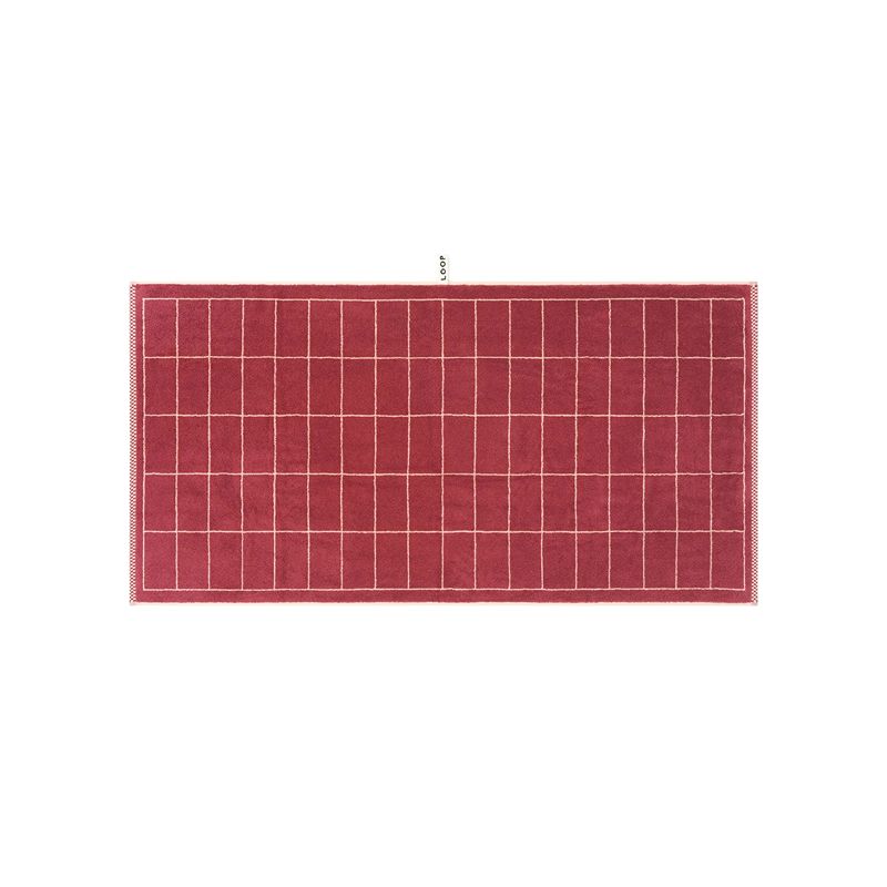 Bath Sheet Ruby/Almond Tile