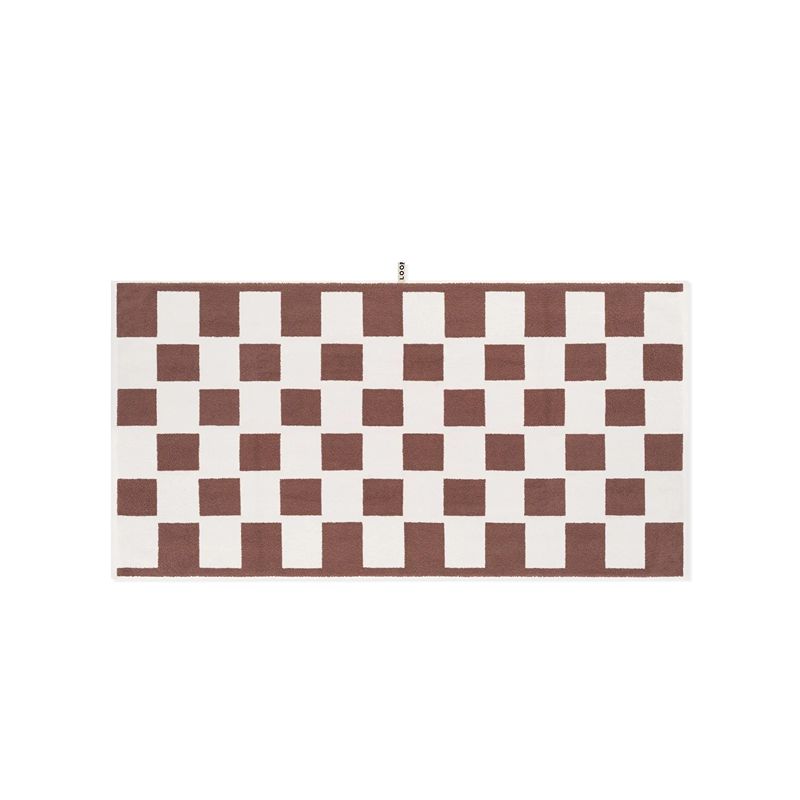 Bath Sheet Coffee/Ivory Brick