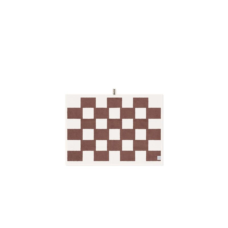 Bath Mat Coffee/Ivory Brick