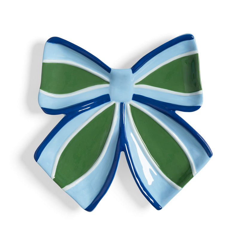 Ribbon Plate Blue