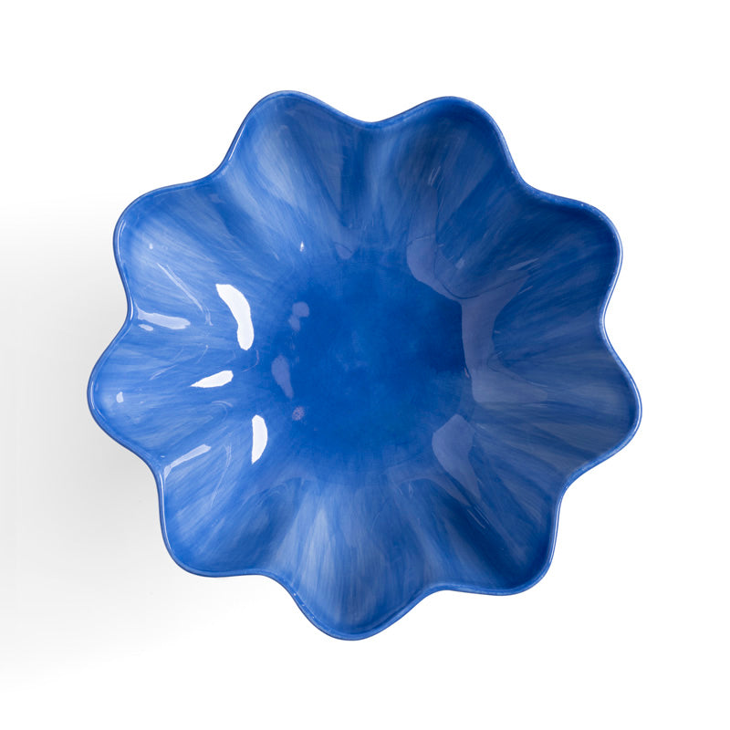 Pedestal Bowl Sun Blue