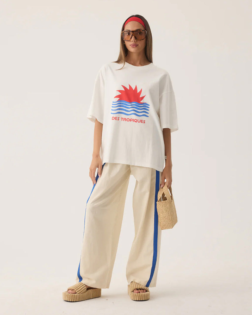 Tropiques Oversized Tee Warm White