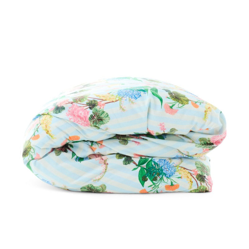 Bouquet Beauty Stripe Flannelette Quilt Cover