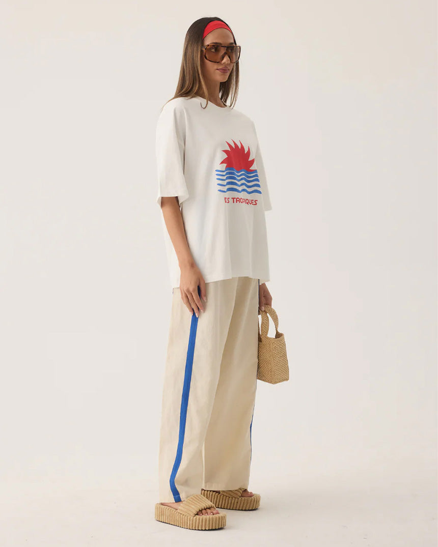 Tropiques Oversized Tee Warm White