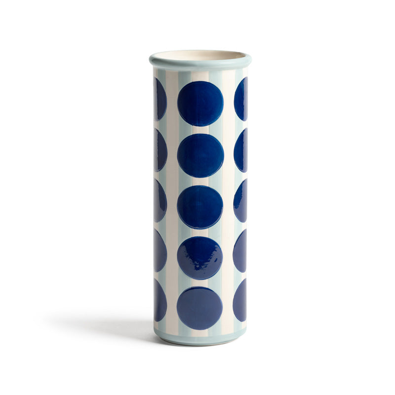 Vase Patch Dot Blue