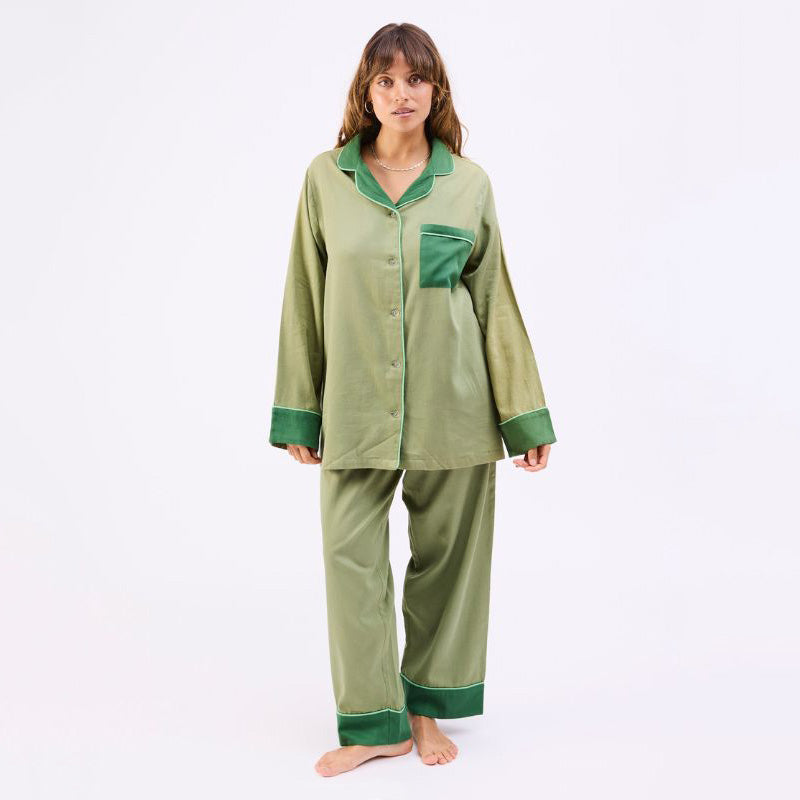 Glow In Green Bamboo Cotton Pyjamas