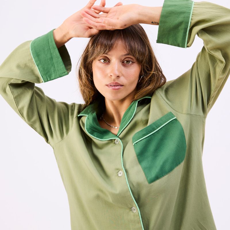Glow In Green Bamboo Cotton Pyjamas