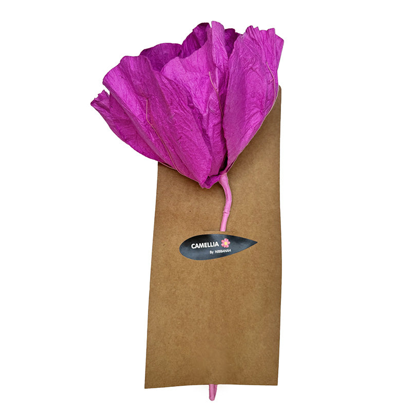 Camelia Paper Flower Purple