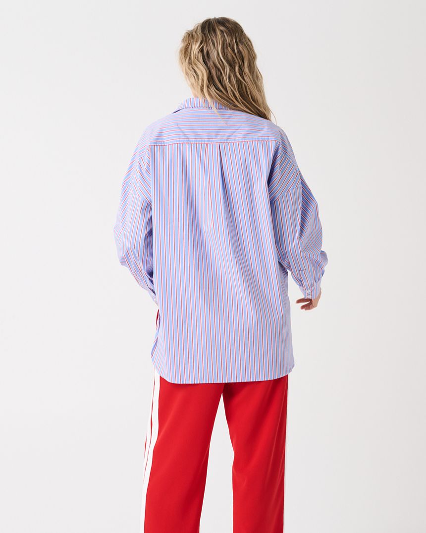 Darby Shirt Cornflower Multi Stripe