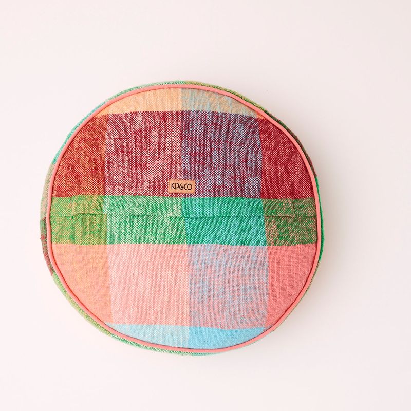 Paloma Tartan Woven Pea Cushion