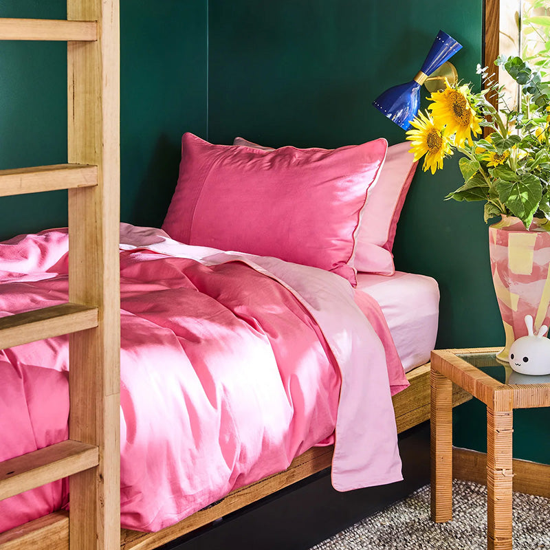 Glow In Poodle Bamboo Cotton Flat Sheet