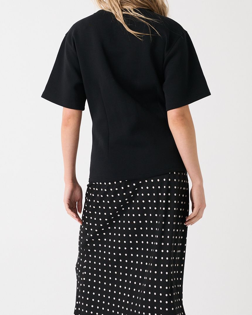 Millie Slip Skirt Black Spot